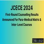 JCECE 2024 Announced First Round Counselling Results For Para Medical Matric And Inter Level Courses